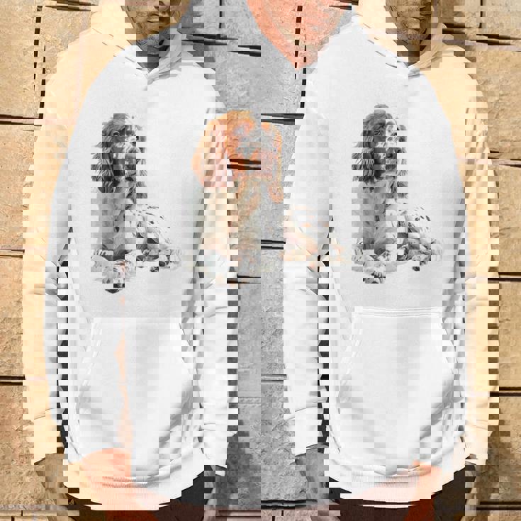 イングリッシュセッター 犬 モチーフ ペット アートワーク イングリッシュセッター パーカー ライフスタイル