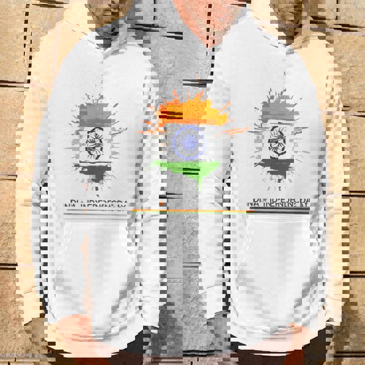 インド独立記念日 1947年8月15日 インド国旗 愛国心 パーカー ライフスタイル