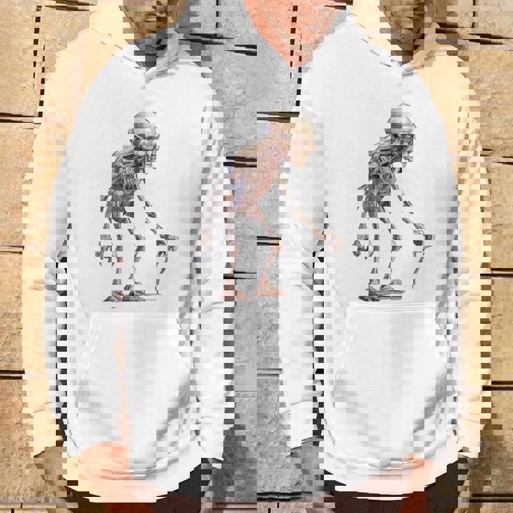 エイリアン スケルトン クリーチャー 松葉杖 スティック パーカー ライフスタイル