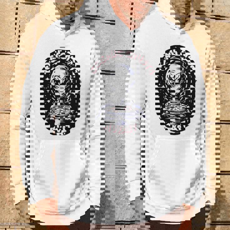 エイリアンピザオファー 宇宙の地殻が待っている 長袖tシャツ パーカー ライフスタイル