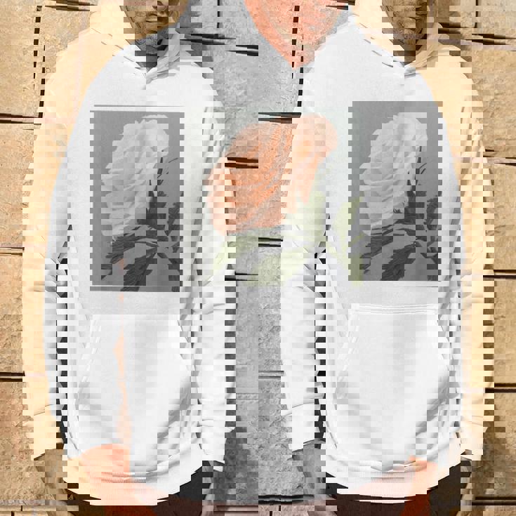 オリジナル現代アート「ピーチローズ」 パーカー ライフスタイル