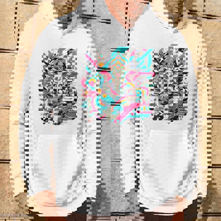 ガネーシャモダンポップ パーカー ライフスタイル