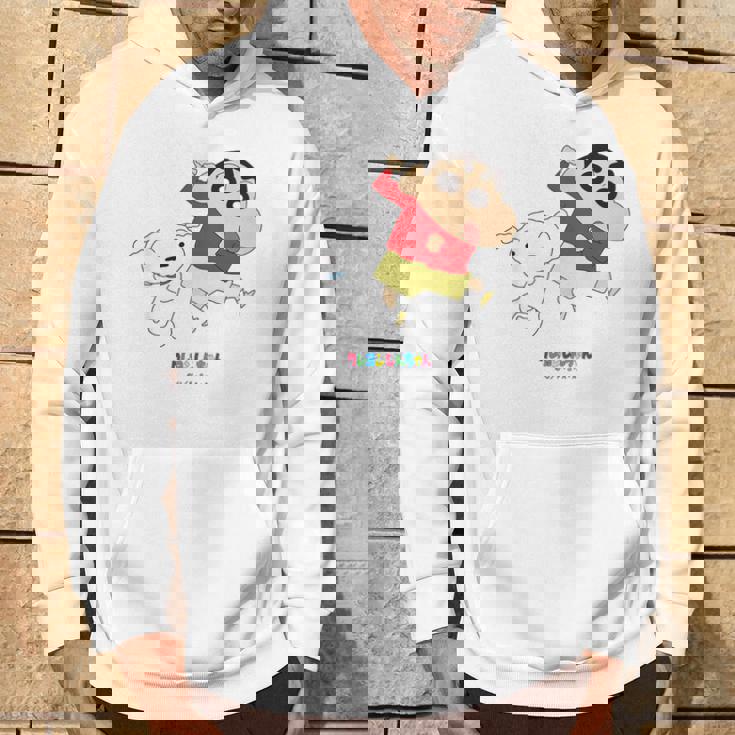 キッズ クレヨンしんちゃん 踊る！しんちゃんとシロ パーカー ライフスタイル