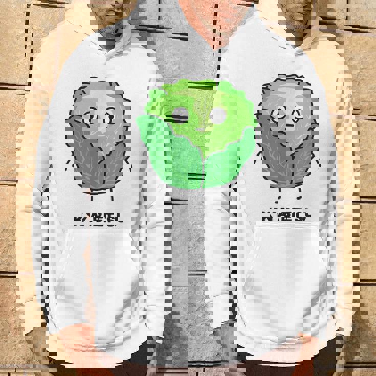 キャベツ 顔 イラスト かわいい おもしろ 面白い 簡単 シンプル ゆるい 野菜 パーカー ライフスタイル