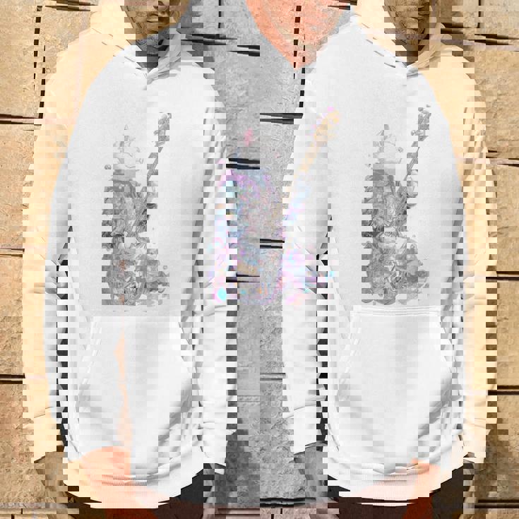 ギターを弾く猫 ネコ おもしろ かわいい ロック おしゃれ パーカー ライフスタイル