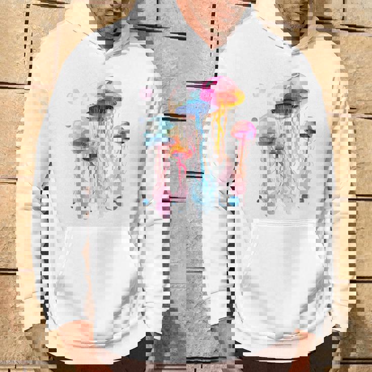 クラゲ 幾何学 動物 カラフル 抽象 アート クラゲ パーカー ライフスタイル