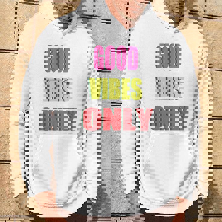 グッド・バイブス・オンリー 長袖tシャツ パーカー ライフスタイル