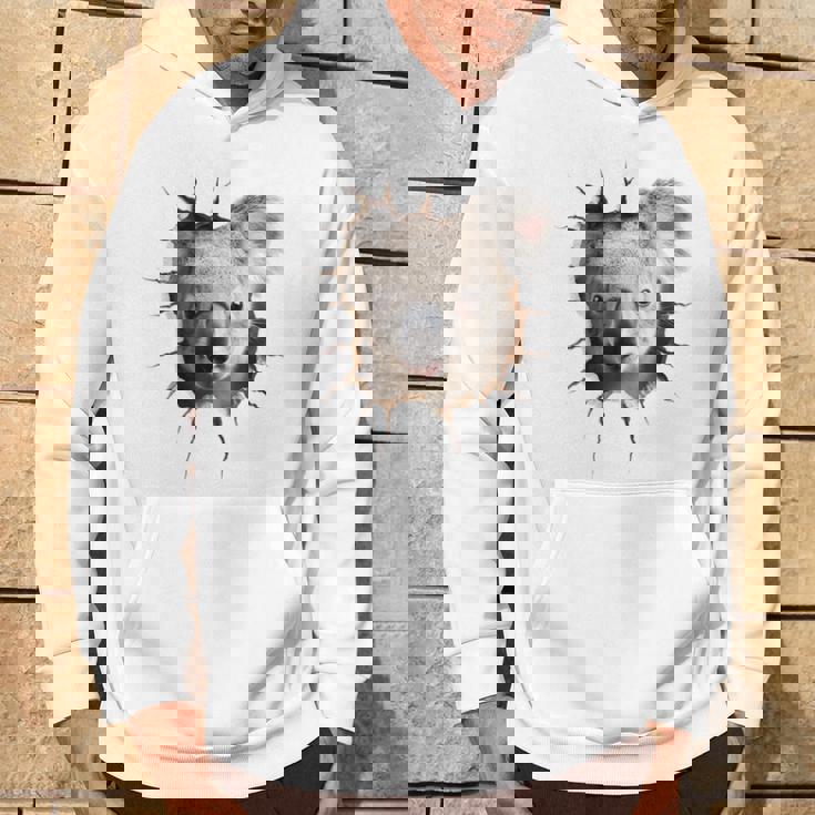 コアラ アニマル柄 動物園 ポートレート イラスト かわいい コアラ パーカー ライフスタイル