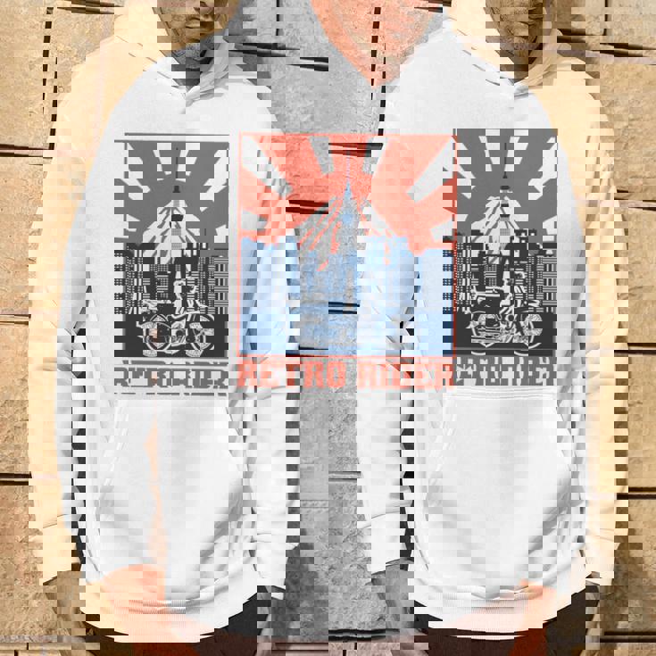 スーパーカブc100 原付バイク レトロライダー 東京日本 長袖tシャツ パーカー ライフスタイル