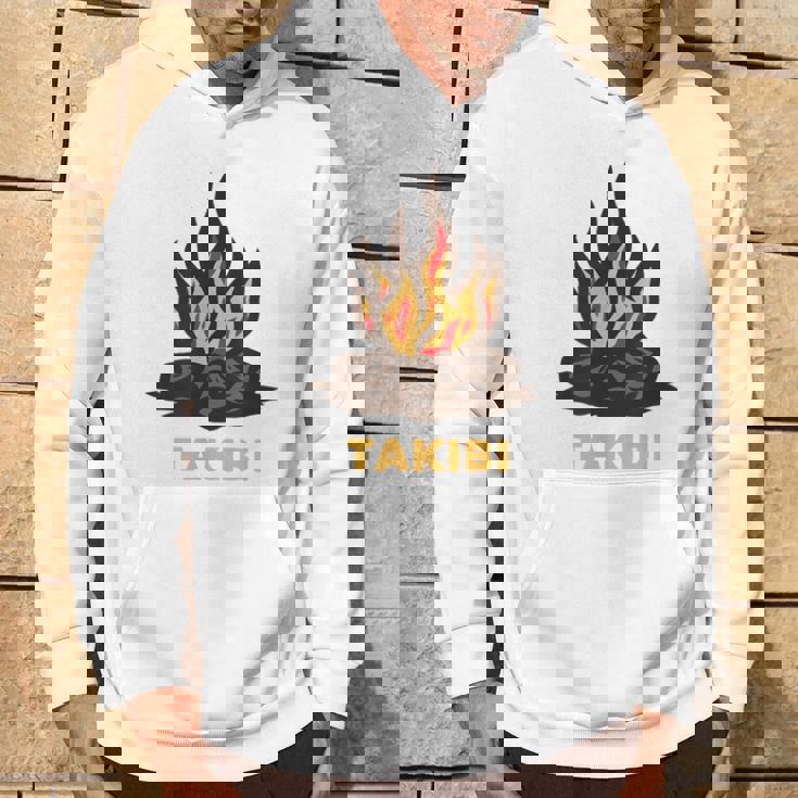 タキビ Takibi 焚き火 たきび キャンプ イラスト かわいい おもしろ キャンプグッズ パーカー ライフスタイル