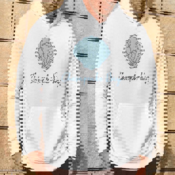 チェサピーク湾 ホタテ貝殻 貝殻 ビーチ 沿岸釣り パーカー ライフスタイル