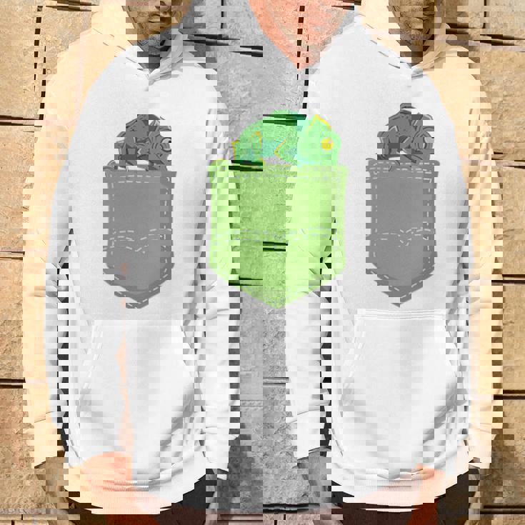 トロピカル アニマル トカゲ 爬虫類ラバー ポケット カメレオン パーカー ライフスタイル