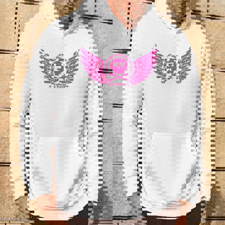 バイク おもしろ ドクロ 可愛い ハート オートバイ 羽ばたく翼 バックプリント 天使 パーカー ライフスタイル