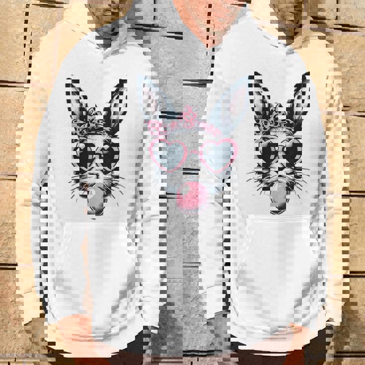 バニーフェイス サングラス付き イースターデー 男の子 男性 子供 パーカー ライフスタイル