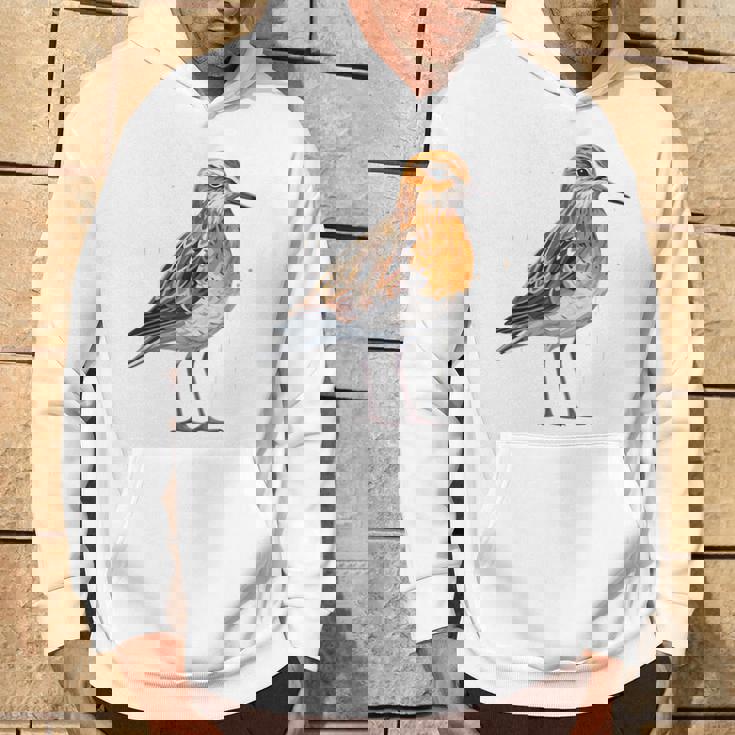 バフブレストのサンドパイパー幾何学模様のパッテンアート、かわいい鳥好き。 パーカー ライフスタイル