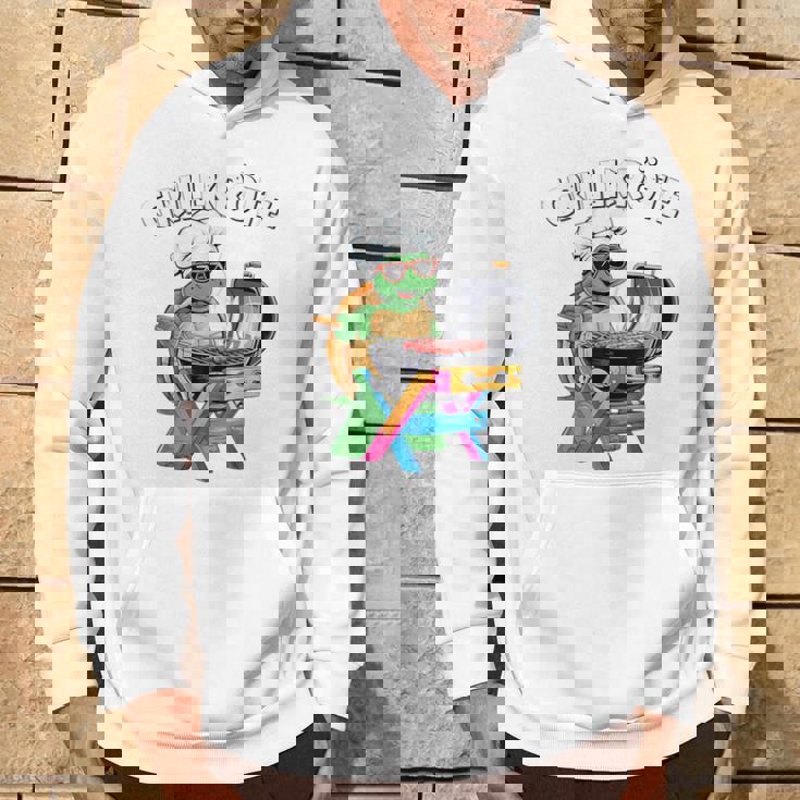 バーベキュー ヒキガエル 面白い 亀 バーベキュー ジャンパー 面白い パーカー ライフスタイル