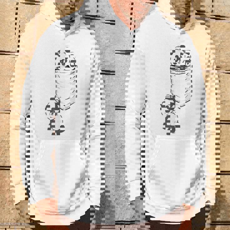 パンダ愛好家のためのポケットの中のかわいいカワイイベイビーパンダ パーカー ライフスタイル