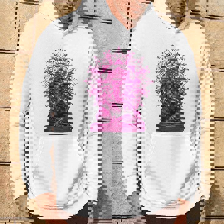 ピンク 象 ヒンドゥー教 ガネーシャ オーナメント パーカー ライフスタイル