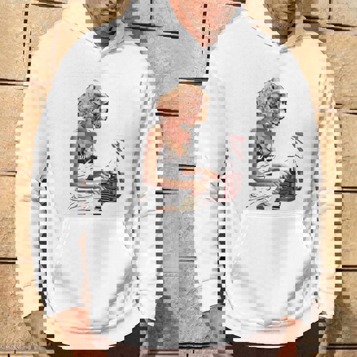 ピンナップガール ピアノ ピアニスト ヴィンテージ 長袖tシャツ パーカー ライフスタイル