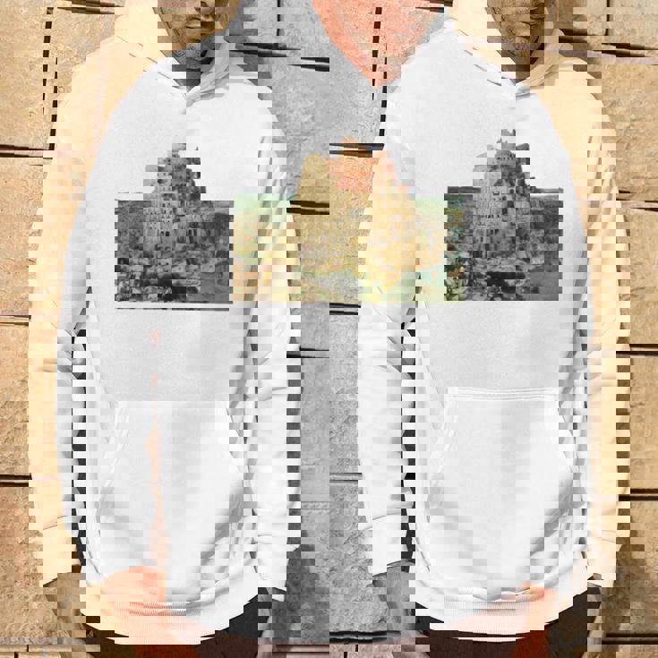 ピーテル・ブリューゲルによるバベルの塔 1563 長袖tシャツ パーカー ライフスタイル