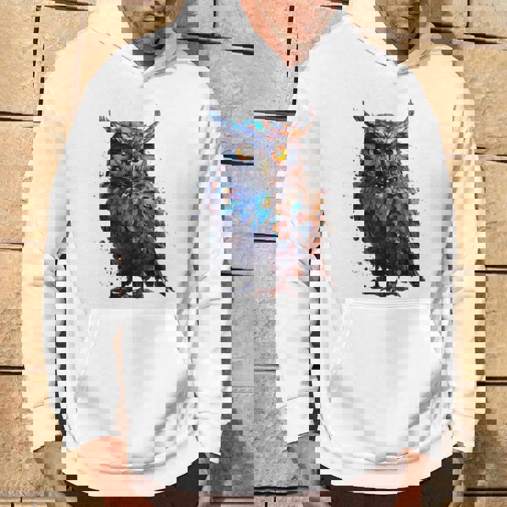 フクロウ アートワーク 動物 フクロウ パーカー ライフスタイル