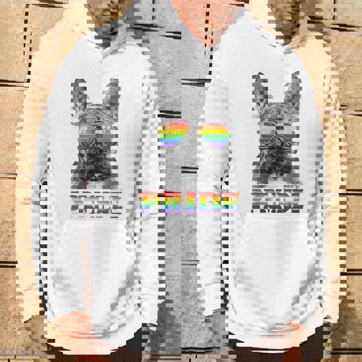 フレンチブルドッグ ゲイプライド Lgbt レインボーフラッグ サングラス Lgbtq パーカー ライフスタイル