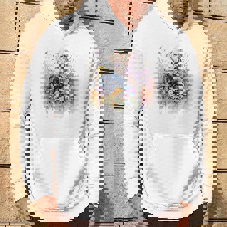 フローラルワイルドフラワー 犬 ラブラドールレトリバー パーカー ライフスタイル