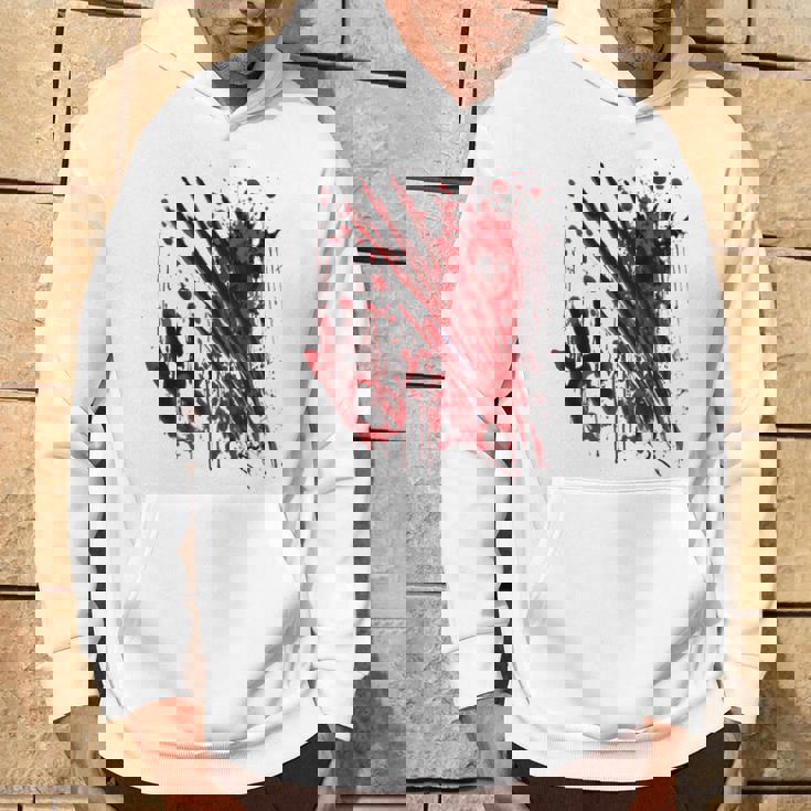 ブラッドシャツ ブラッディスプラッター ハロウィン 血 ステンド グラフィック パーカー ライフスタイル