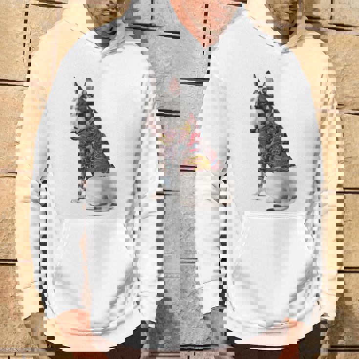 ブルテリア犬 日本龍 タトゥー入り イレズミ パーカー ライフスタイル