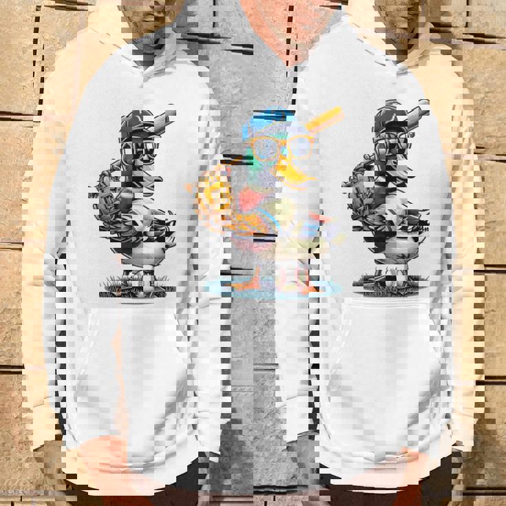 マガモのアヒル 野球愛好家 アヒル 野球 パーカー ライフスタイル