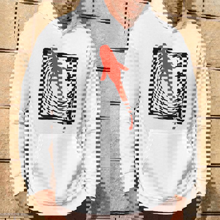 メダカ：ハンコスタンプデザインで描かれたメダカはエサを欲す。 パーカー ライフスタイル