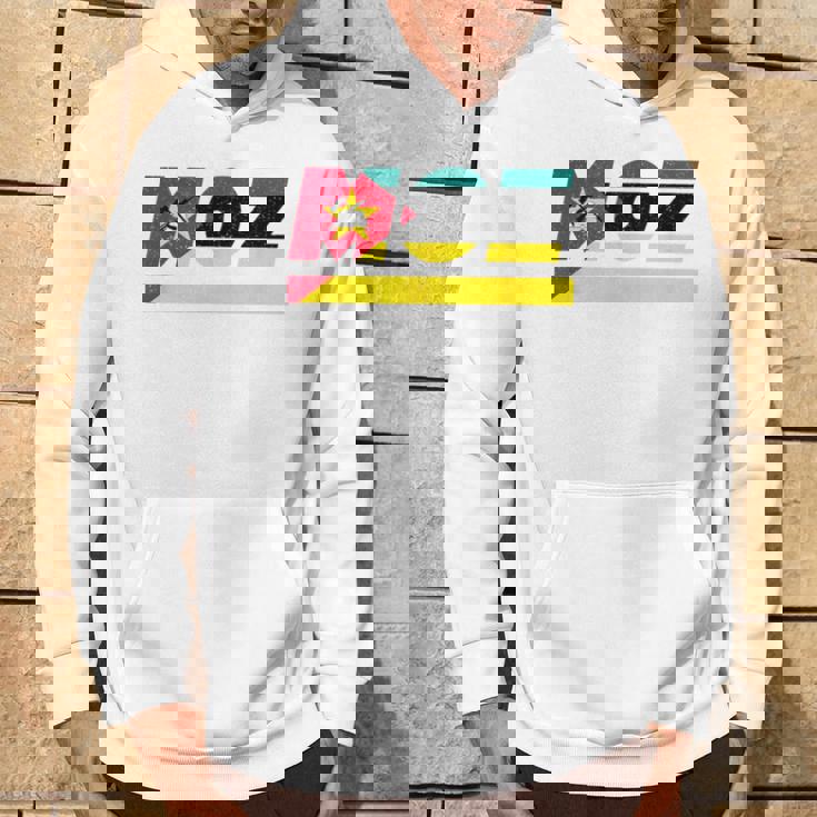 モザンビークデザイン。国旗付きモザンビーク衣装 Moz パーカー ライフスタイル