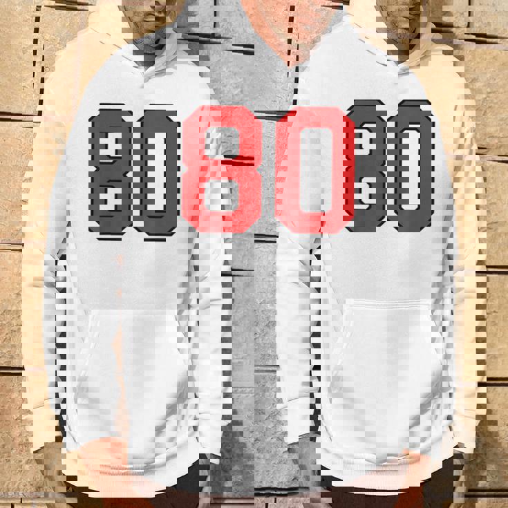 ラッキーナンバー80 クラシックカレッジアメリカン代表チームのファンプレイヤー パーカー ライフスタイル