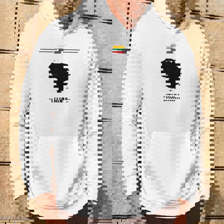 リトアニアの国旗、地図と国名リトアニア。 パーカー ライフスタイル