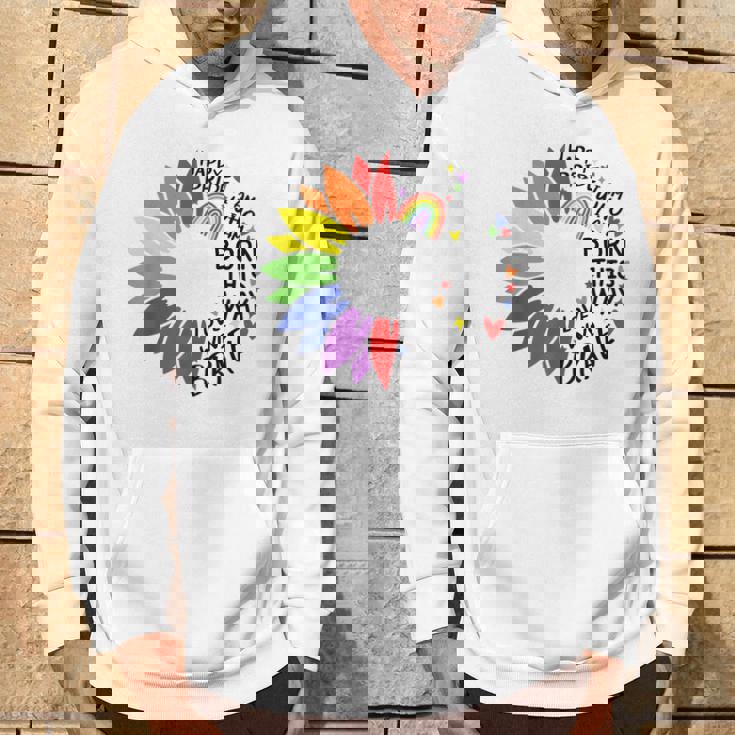 レインボー ヒマワリ ハッピー プライド パーカー ライフスタイル