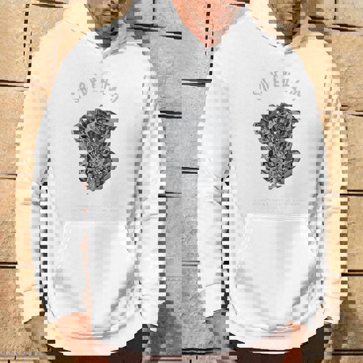 ヴィンテージ Hd オートバイtwin ショベルヘッド エンジン ドローイング バイカー パーカー ライフスタイル