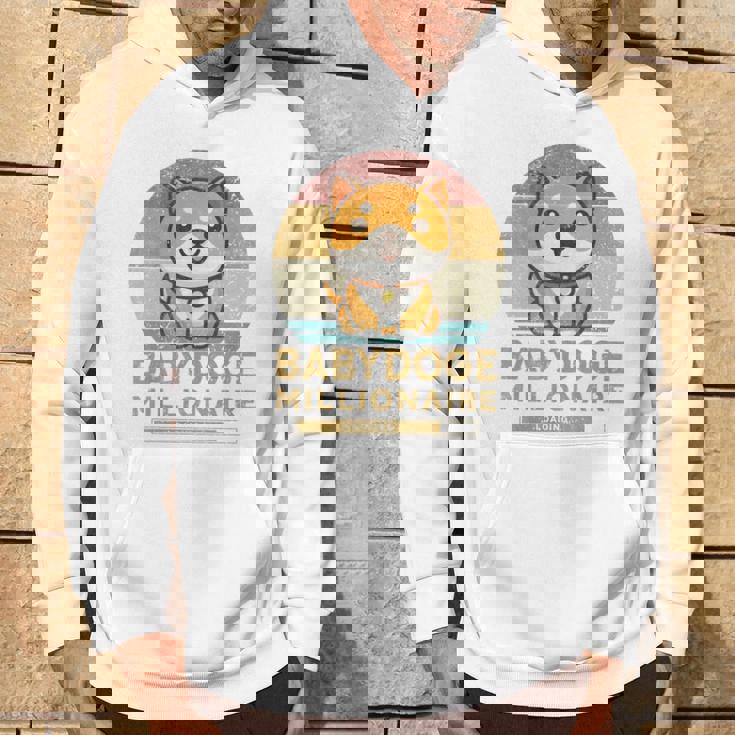 ヴィンテージ 面白い Baby Doge Millionaire Miner Baby Doge 長袖tシャツ パーカー ライフスタイル