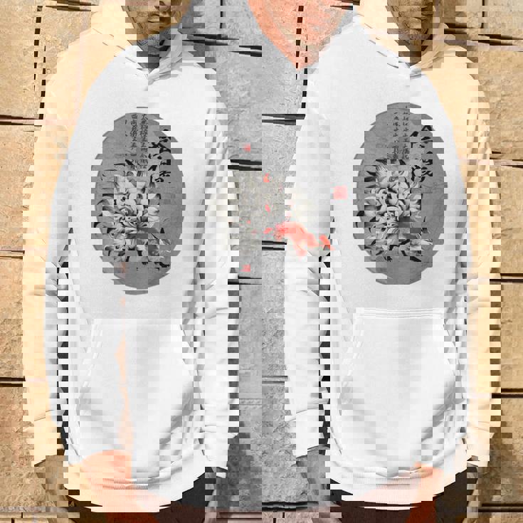 九尾の狐 安倍晴明 陰陽師 陰陽 太極図 漢詩 キツネ Back Print パーカー ライフスタイル