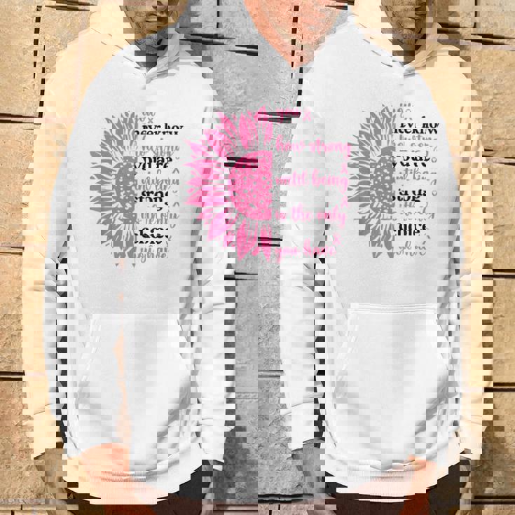 乳がんファイター サバイバー ひまわり ピンクリボン 戦士 パーカー ライフスタイル