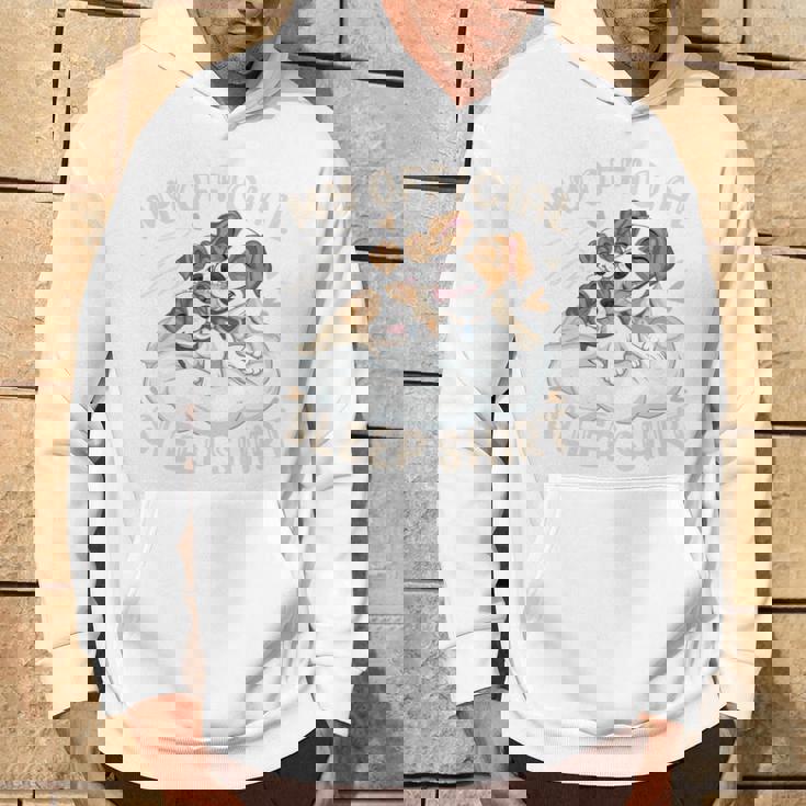 公式スリープシャツ、ジャックラッセルテリアと子犬 長袖tシャツ パーカー ライフスタイル