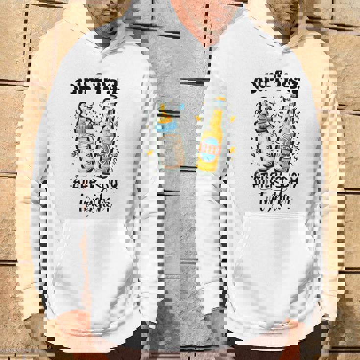 初めての父の日一緒に面白いお父さんと赤ちゃん パーカー ライフスタイル