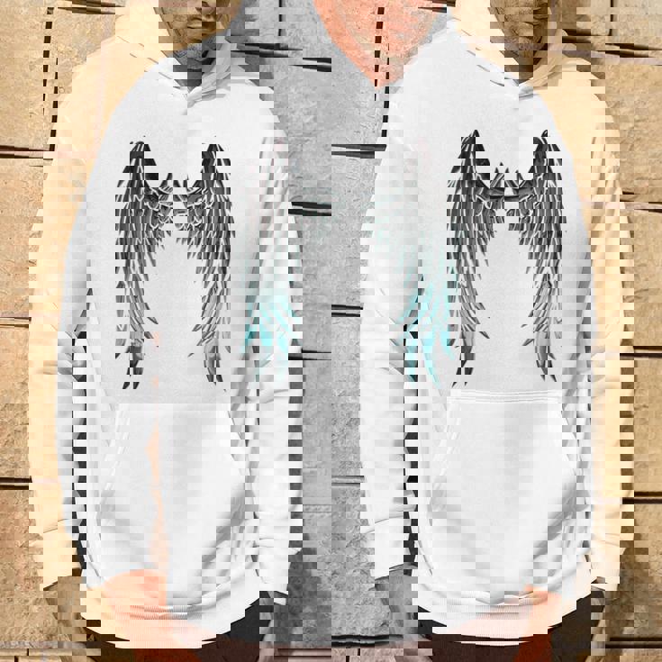 天使の羽 バックプリント パーカー ライフスタイル