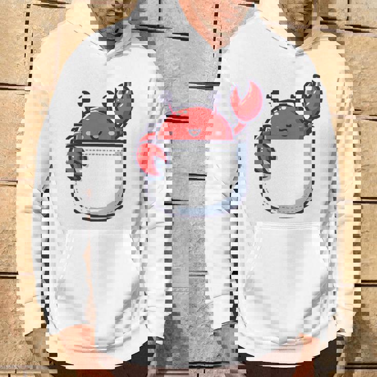 愛らしい かわいい ちび 和 ポケット カワイイ カニ パーカー ライフスタイル