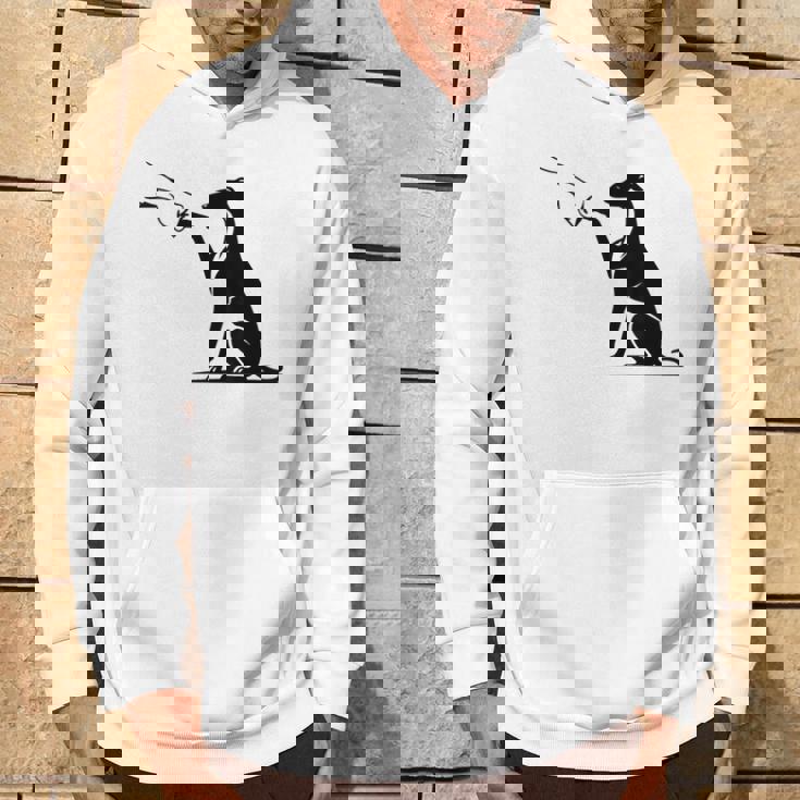 手を持つかわいいウィペット、ウィペットのママ パーカー ライフスタイル