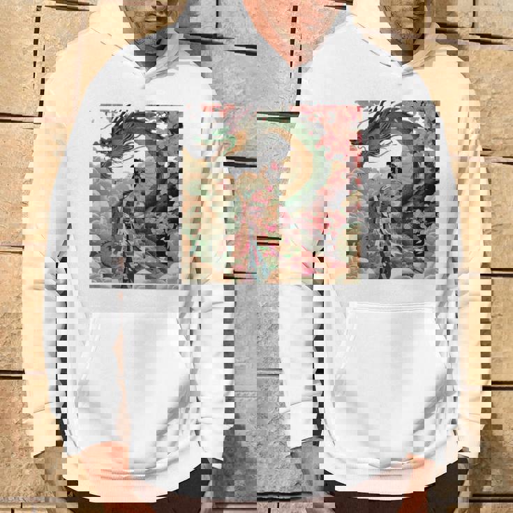 日本 浮世絵 桜 着物 竜 綺麗 日本髪 パーカー ライフスタイル