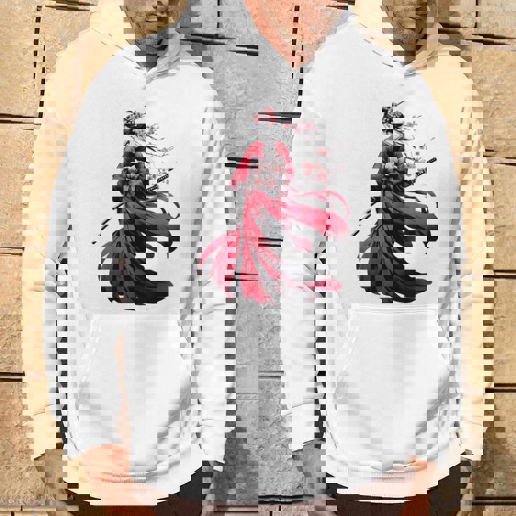 日本のサムライ フローラルウォリアーフラワー 桜 パーカー ライフスタイル