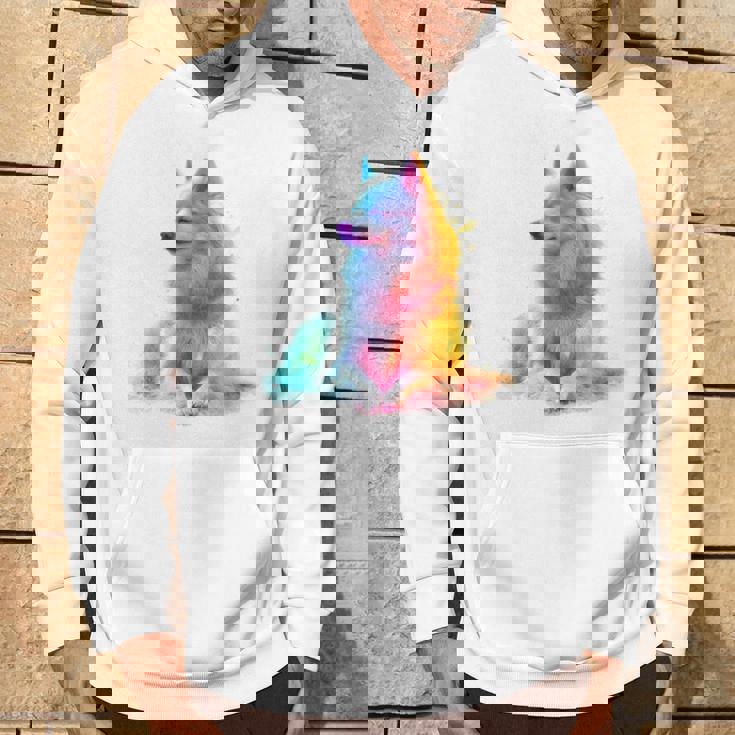 日本スピッツ 犬 モチーフ ペットアート 日本スピッツ パーカー ライフスタイル