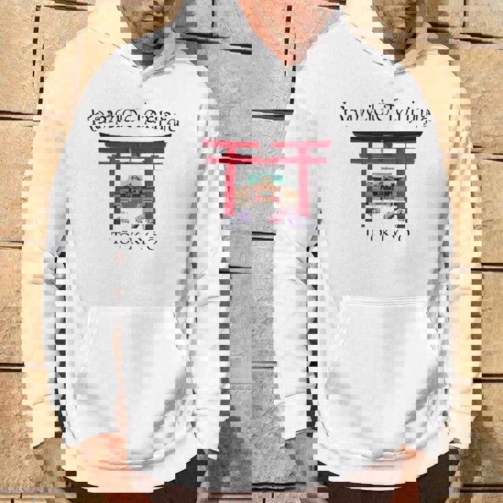 東京、手描き亀戸天神社、東京実業社、日本 パーカー ライフスタイル