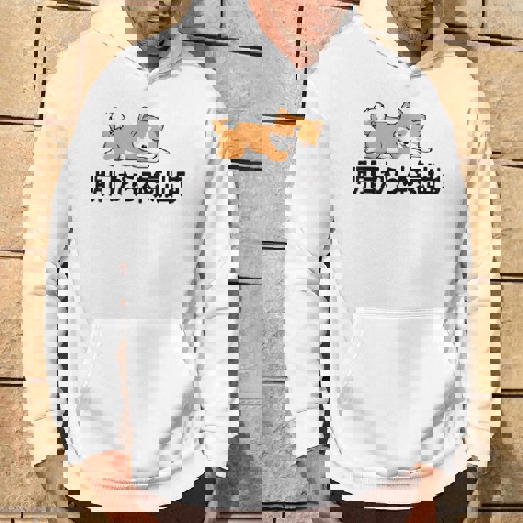 柴犬ファンにおすすめ！明日から頑張るデザイン パーカー ライフスタイル