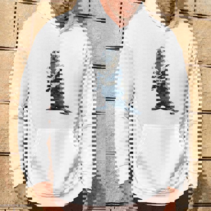 楽しいセーラー服のユーモラスなアザラシ パーカー ライフスタイル